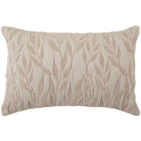 Coussin motif jacquard Lehto coton lin 58x38cm - Atmosphera créateur d'intérieur
