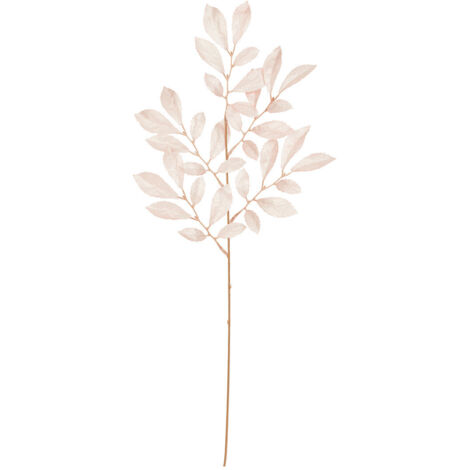 Branche décorative spéciale fêtes Feuille Rose métallisé H 74 cm - Feeric Christmas