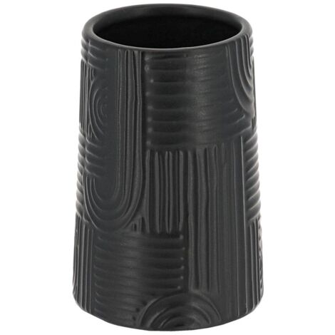 Gobelet gres rond ethnic vibes - noir - Tendance (1/2)