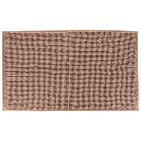 Tapis microfibre boules uni 45x75cm - cappuccino - Tendance (1/3)