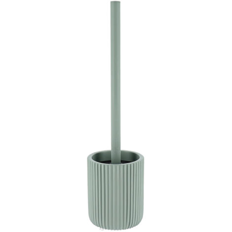 Brosse wc polyresine striee - vert eucalyptus - Tendance (1/3)