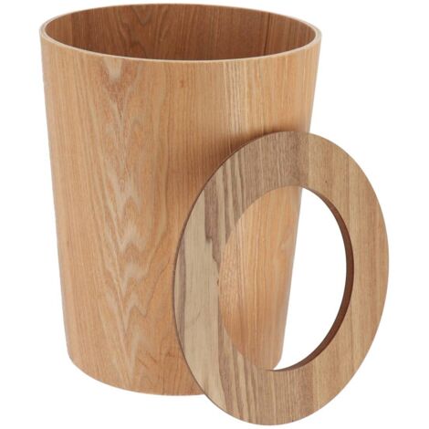 Poubelle Bambou 3L Salle De Bain – Marron Naturel Avec Pédale Ou Bascule, Éco Et Élégante