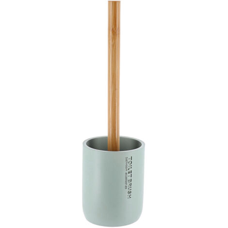 Brosse wc polyresine - vert eucalyptus/bambou - Tendance (1/3)