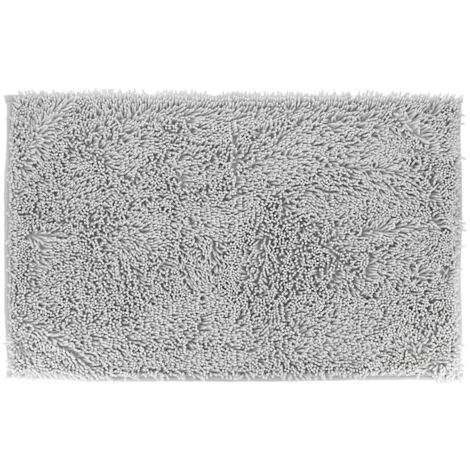 Tapis microfibre petite chenille 50x80 cm - gris clair - Tendance (1/3)