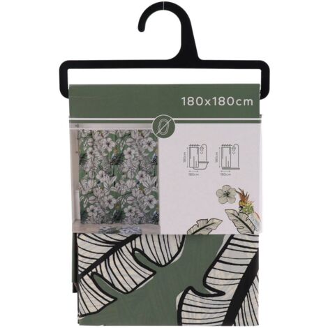 Rideau de douche BAGGETORP 180x200 vert olive