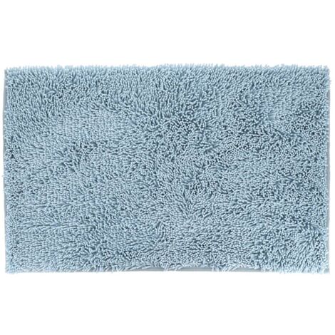 Tapis microfibre petite chenille 50x80 cm - bleu clair - Tendance (1/3)