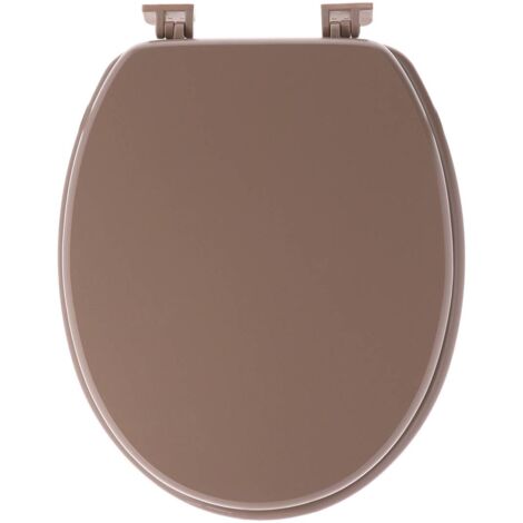 Abattant wc mdf 18 pouces attaches plastiques - cappuccino - Tendance (1/2)