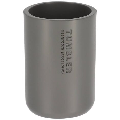 Gobelet polyresine - gris - Tendance