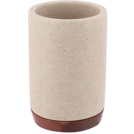 Gobelet en polyresine - naturel/acacia - Tendance