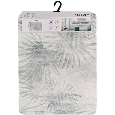 Tapis Contour Wc En Polyester Blanc 45 X 50 Cm - Toute l'offre tapis et