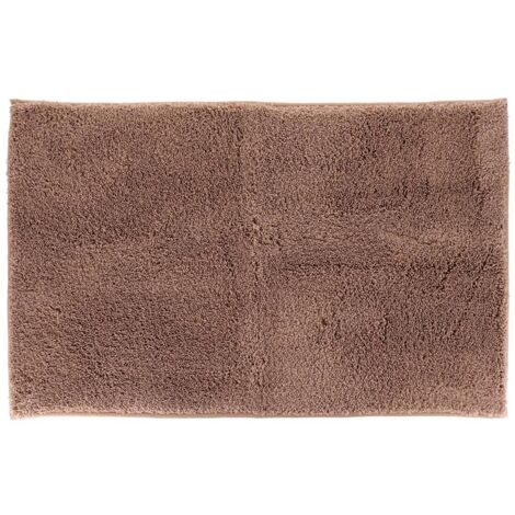 Tapis de salle de bain microfibre texturé doux et absorbant 50 x 80 cm Cappuccino - TENDANCE (1/3)