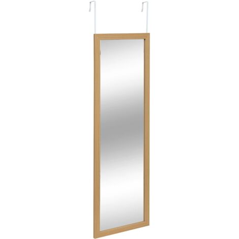 5Five Simply Smart – Miroir mural TASSO 35 x 109 cm – Installation facile sur porte – Verre et cadre en bois MDF – Forme rectangulaire pour petits espaces (1/5)
