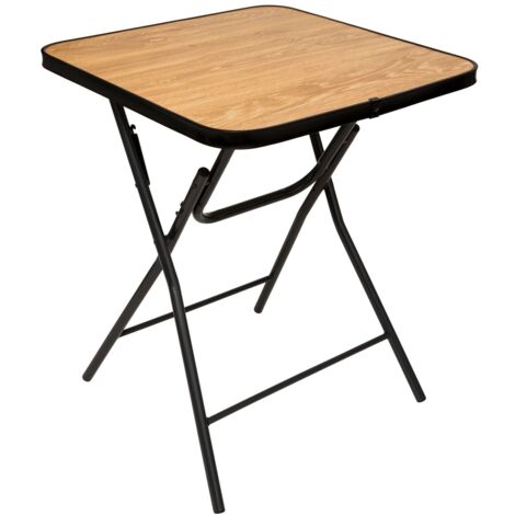 Table pliante renforcée en bois et métal FOLDA (1/5)