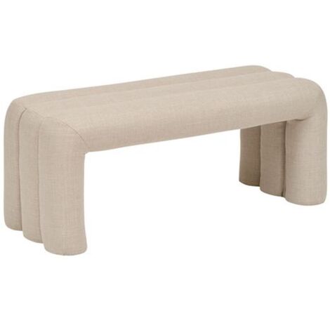 Atmosphera – Banc Sisco 102x42cm en tissu Oeko-Tex® – Charge max 110 kg – Style moderne pour chambre à coucher