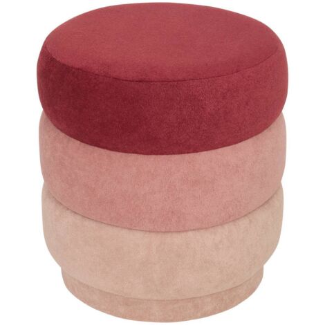 ATMOSPHERA Pouf Floreale Rosa 38x40cm - Morbido E Decorativo Per Il Tuo Salotto - 2