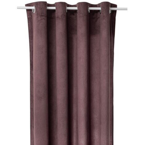 Rideau Lilou marron tonka 140x260cm - Atmosphera créateur d'intérieur (1/3)