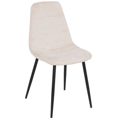 Chaise tissu chenille Tyka beige Atmosphera (1/2)
