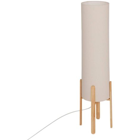 Lampadaire droit secteur Rafa beige H107cm - Atmosphera créateur d'intérieur