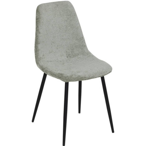 Chaise tissu chenille Tyka kaki Atmosphera (1/4)