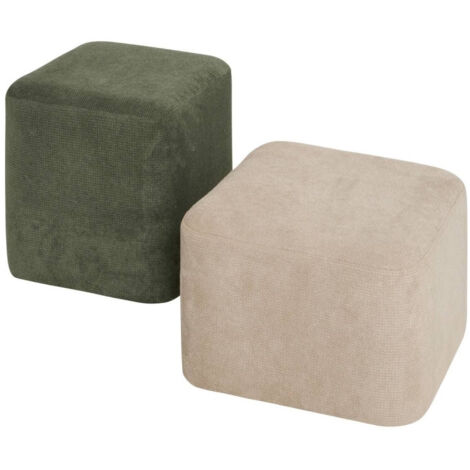 Pouf 2 en 1 Doki gris et vert Atmosphera (1/5)