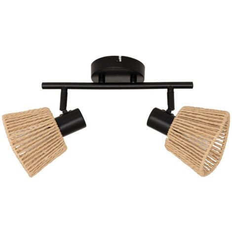 Applique murale/plafonnier Myha beige 28x15cm - Atmosphera créateur d'intérieur