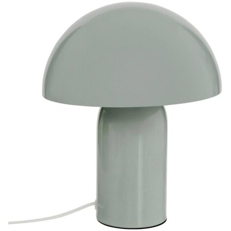 Lampe champignon H24,5 cm Lito métal vert céladon Atmosphera