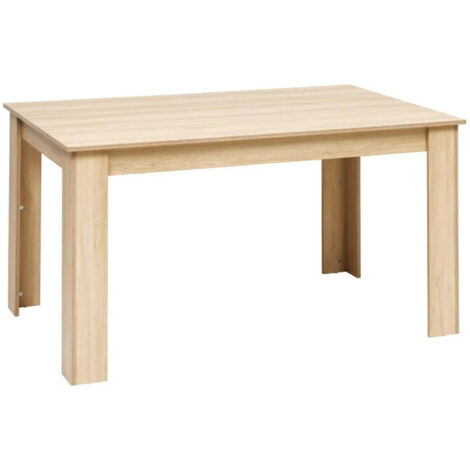 Table à manger 140 cm Abana naturel 5five (1/4)