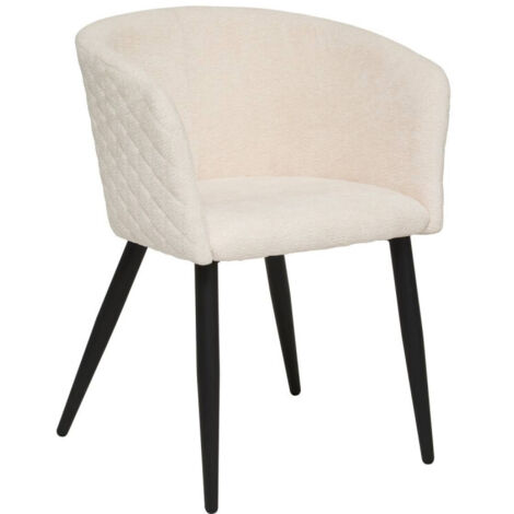 Fauteuil Marlo ivoire L55xp55xH76cm - Atmosphera créateur d'intérieur (1/5)