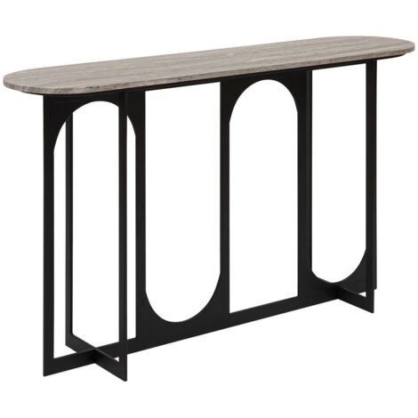 Console Tusco noir 140x34cm - Atmosphera créateur d'intérieur (1/4)