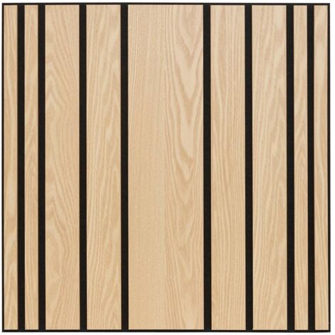 Atmosphera – Panneau décoratif mural 60x60cm en fibres de bois FSC® – Feutrine noire – Isolation acoustique – Décoration intérieure