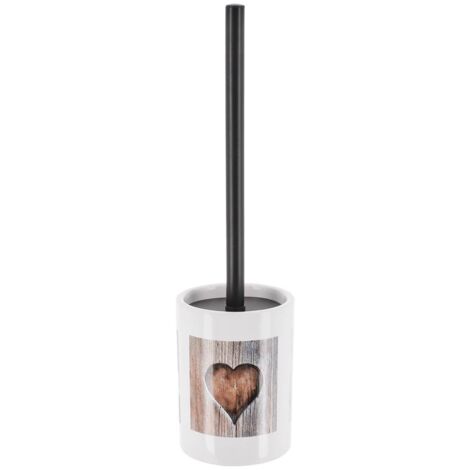 Brosse dolomite tige inox noir imprime - amour - Tendance (1/4)