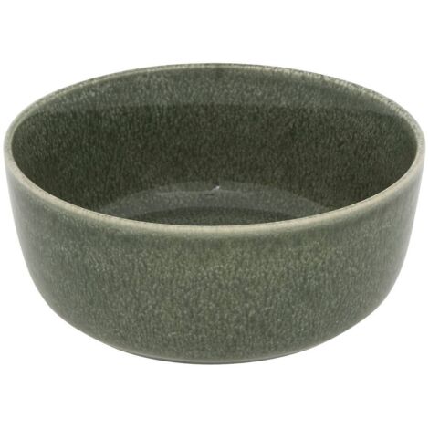 Coupelle Terre inconnue vert Kaki D15xH6,3cm - Atmosphera créateur d'intérieur
