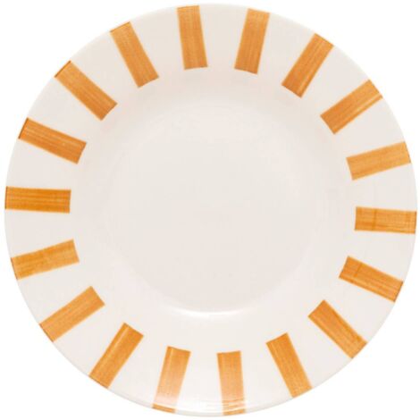 Lot de 6 assiettes creuse Cheri jaune D20,2xH4cm - Atmosphera créateur d'intérieur (1/2)