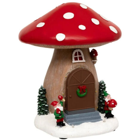 Village de Noël lumineux, musical et animé Maison Champignon - Feeric Christmas (1/5)