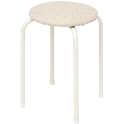 Tabouret flexy plus beige en tissu chiné - 5five (1/5)