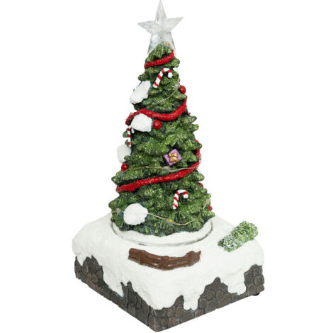 Village lumineux sapin 13 LED multicolore musical - Atmosphera créateur d'intérieur (1/5)