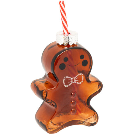 Chope pain 'd'épice H.19,5cm verre marron - Feeric lights & christmas (1/3)
