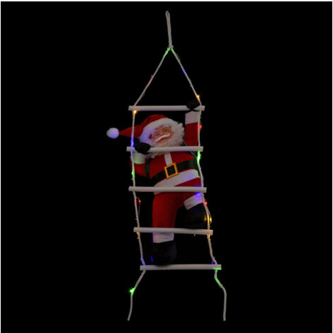 Feeric Lights Père Noël Échelle Multicolore 23x13x70 cm LED (1/3)