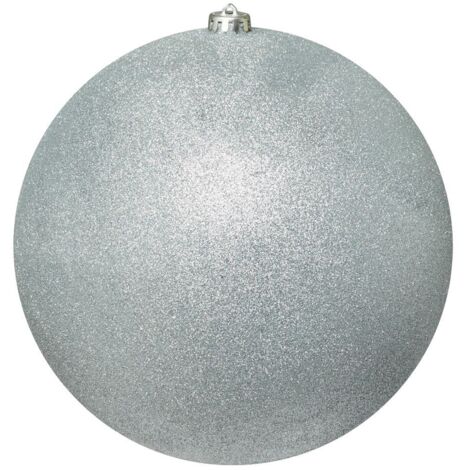 Maxi Boule de noël D 25 cm Argent pailleté - Feeric Christmas (1/2)