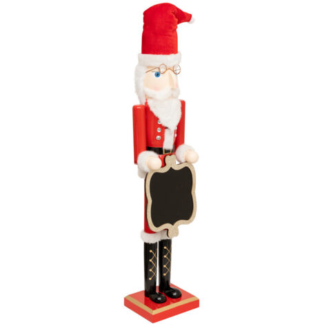 Figurine Casse-Noisette Père Noël avec ardoise H 90 cm - Feeric Christmas (1/2)