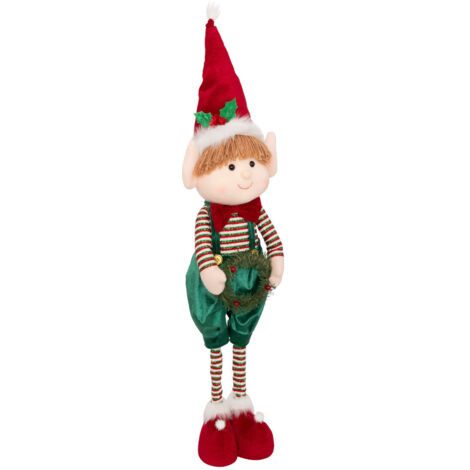 Déco de Noël Lutin filou multicolore téléscopique H maxi 95 cm - Feeric Christmas (1/4)