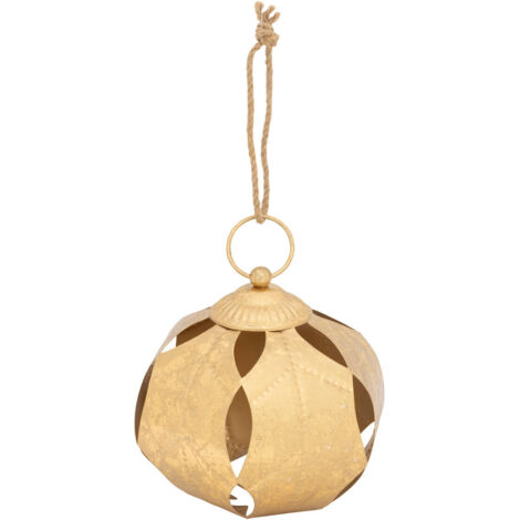 Suspension de Noël Boule en métal Doré H 24.5 cm - Feeric Christmas (1/3)