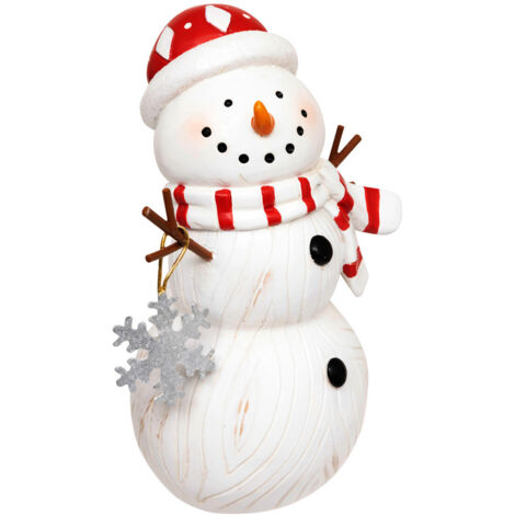 Déco de Noël Bonhomme de Neige en résine H 15 cm - Feeric Christmas (1/2)