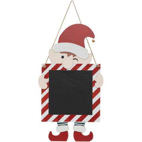 Suspension de Noël Lutin avec ardoise H 50 cm - Feeric Christmas (1/2)