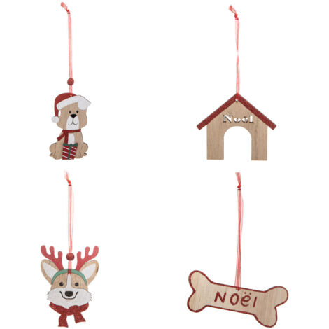Sujet de Noël en Bois Kit 4 pièces Autour du Chien - Feeric Christmas (1/5)