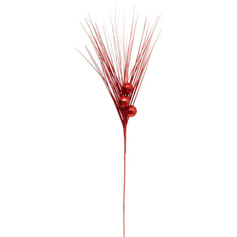 Branche décorative spéciale fêtes Rouge Disco H 74 cm - Feeric Christmas (1/2)