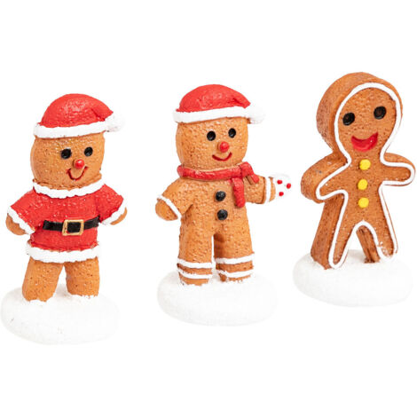 Accessoire pour Village de Noël Set de 3 Figurines Pain d'épice - Feeric Christmas (1/4)