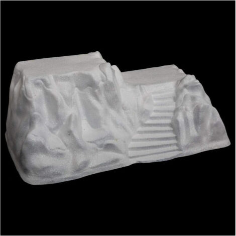 Base pour village de Noël - Blanc - L 26 x P 17 x H 45 cm - Livraison gratuite (1/3)