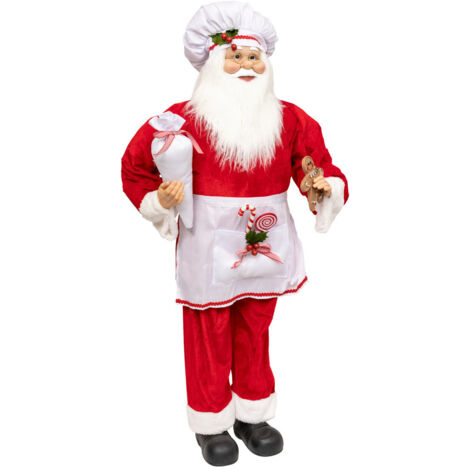 Grand Père Noël en habit de Patissier H 110 cm - Feeric Christmas (1/2)