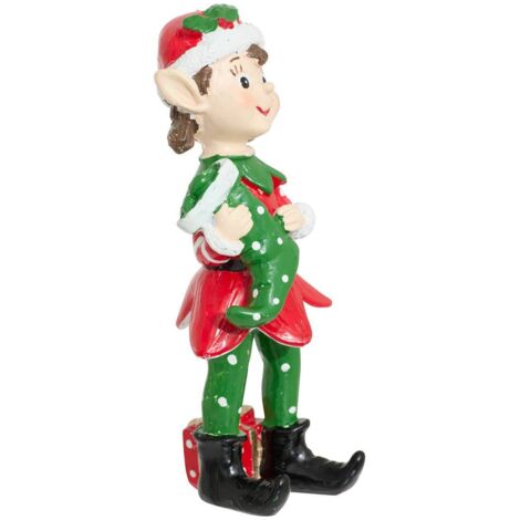 Déco de Noël Lutin en résine multicolore H 15 cm - Feeric Christmas (1/3)